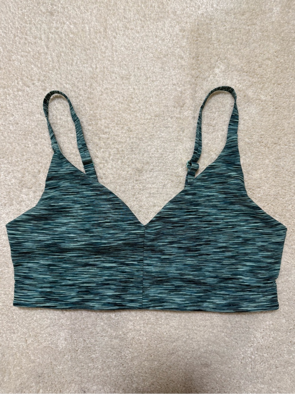 Outdoor Voices FreeForm Flow Bralette Sports Bra Heathered Patina Mix Size Small